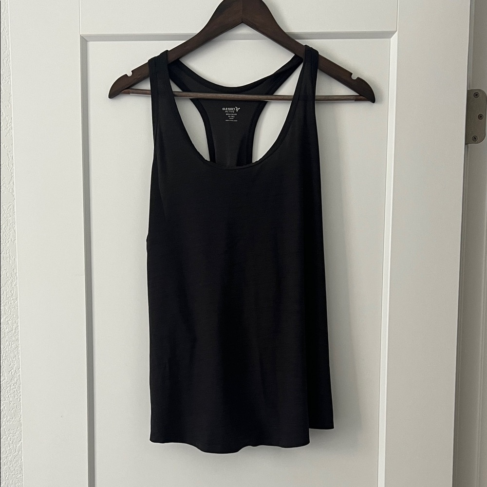 Old Navy Breathe On Black Racerback Tank